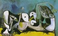 Femme couche nue 1941 cubiste Pablo Picasso
